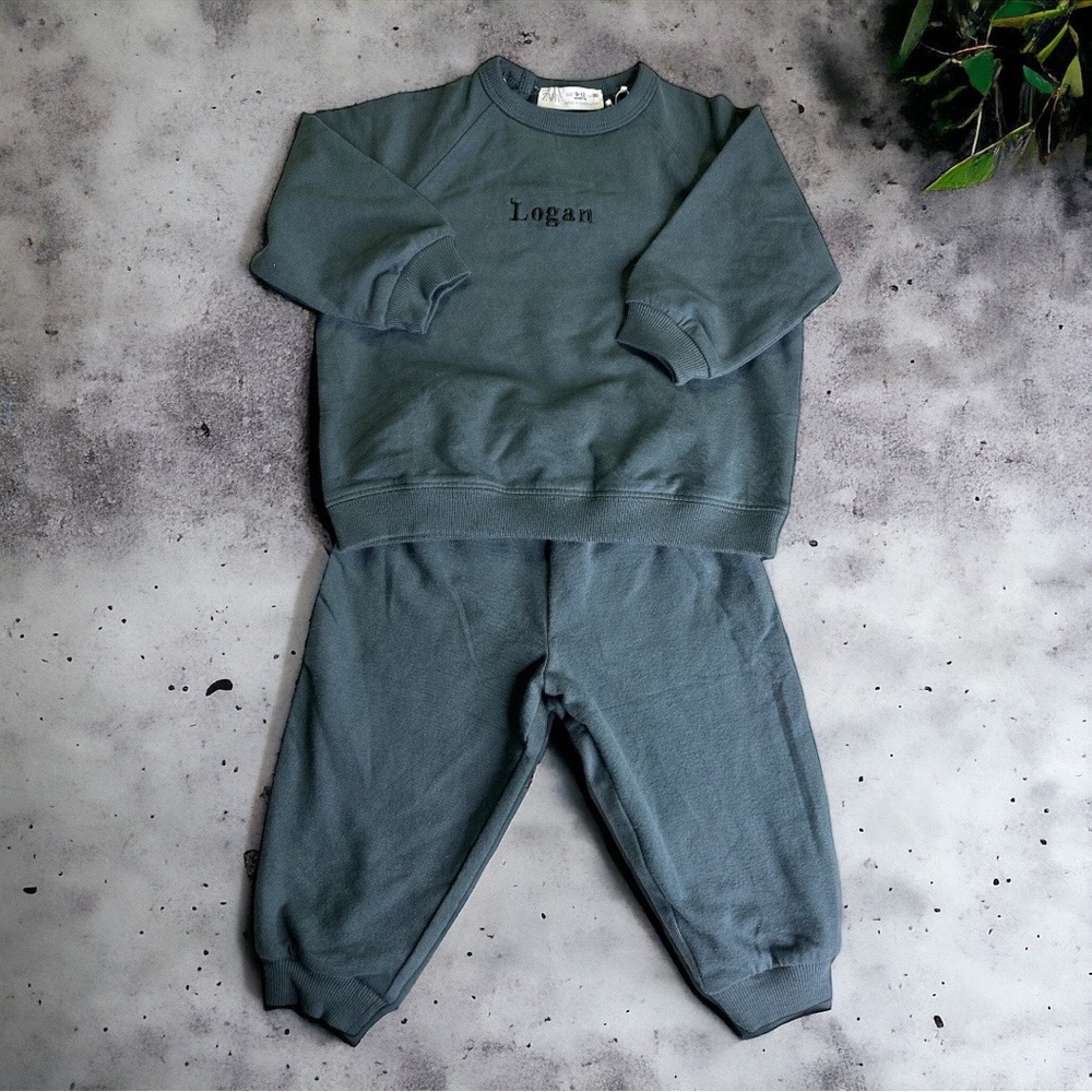 Zara plush 2-piece Outfit "Logan" 9-12 months